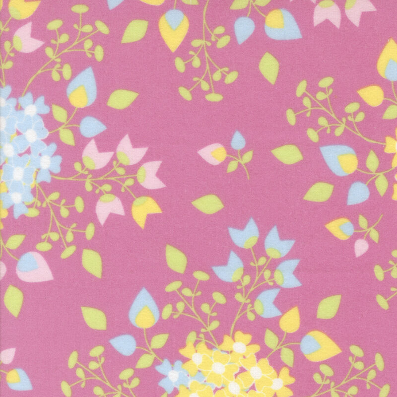 Sherbet Sunshine Flannel By Corey Yoder For Moda - Petal Pink