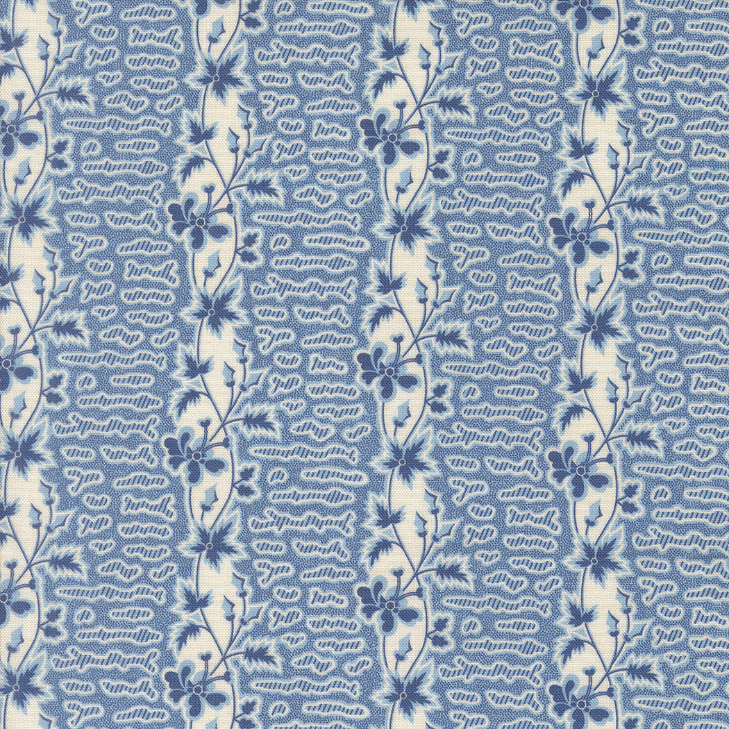 Sally\'s Stitches By Betsy Chutchian For Moda - Prussian Blue