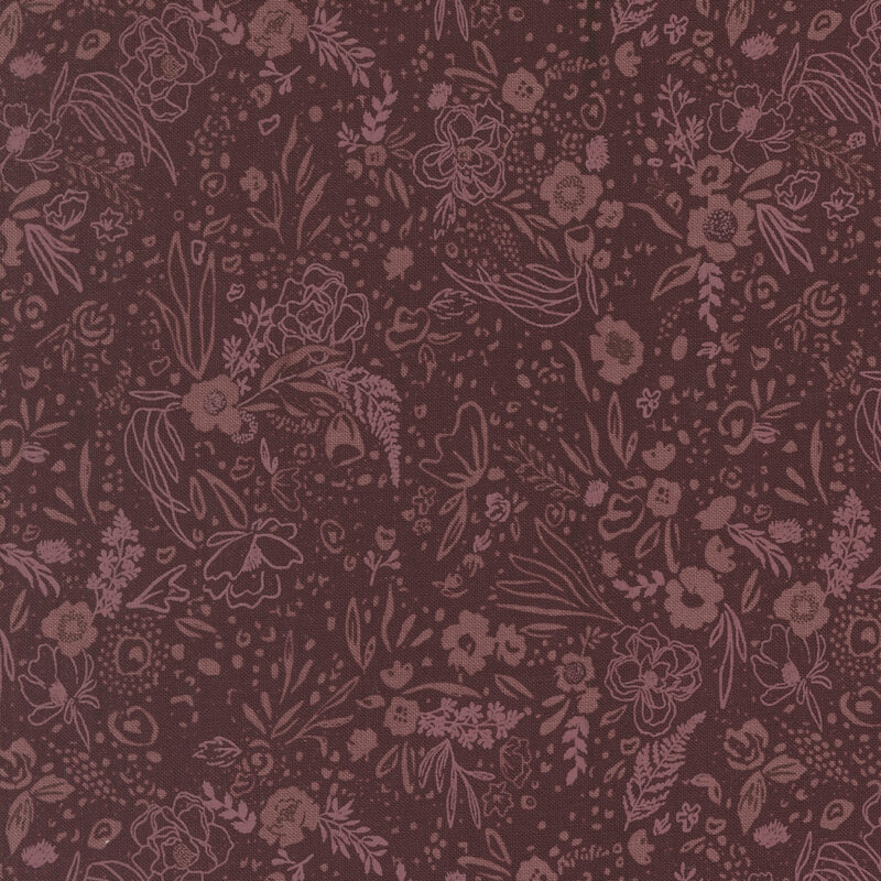Foraged Found And Hand Me Down By Fancy That Design House For Moda - Merlot
