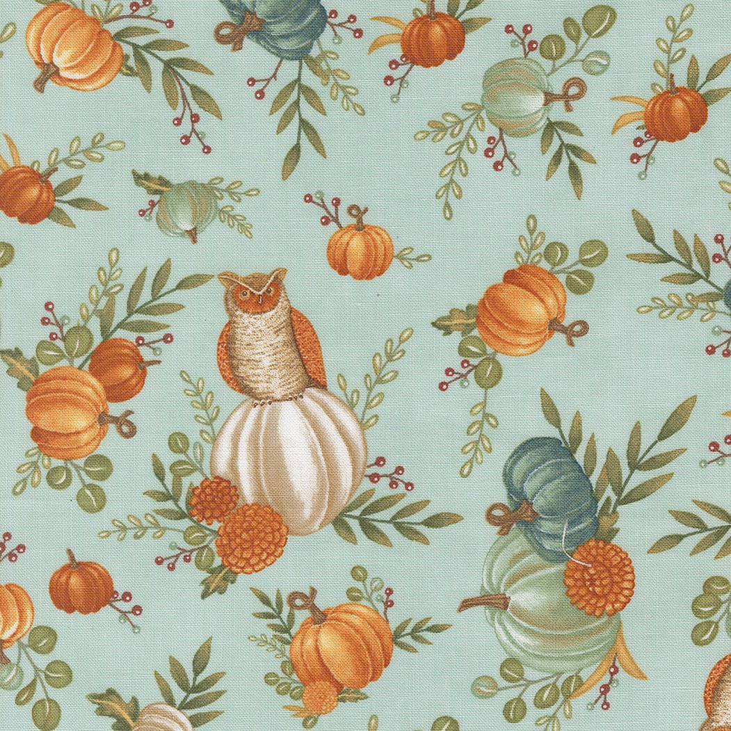 I Love Fall Most Of All By Deb Strain For Moda - Dark Aqua