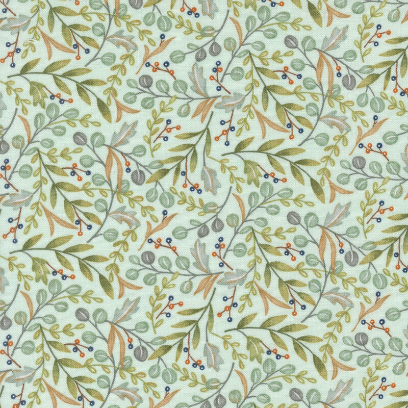 I Love Fall Most Of All By Deb Strain For Moda - Aqua
