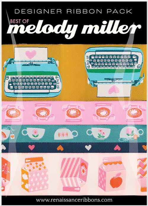 Melody Miller Designer Ribbon Pack 5 Pcs 1 Yd Each By Kimberly Kight