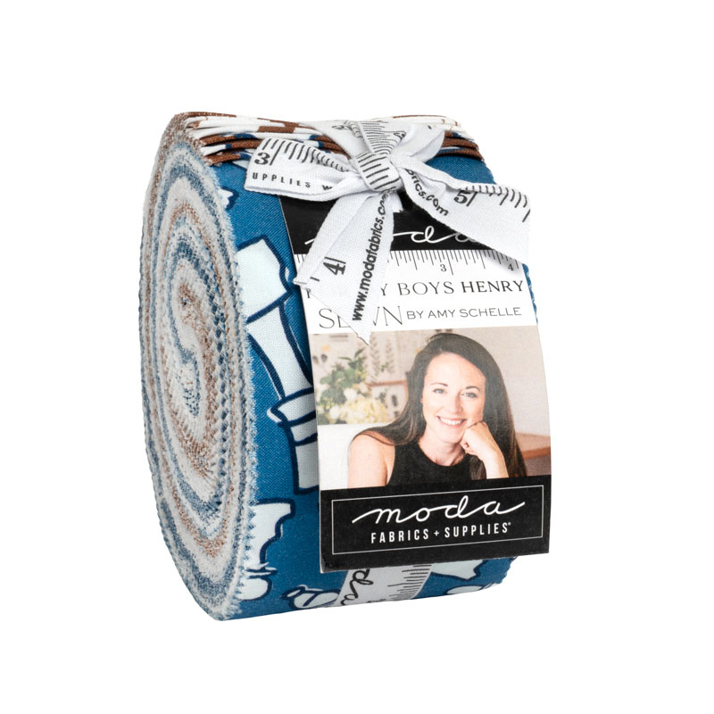 For My Boys Henry Jelly Rolls By Moda - Packs Of 4