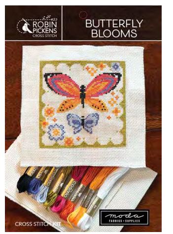 Butterfly Blooms Cross Stitch Kit By Robin Pickens For Moda - Minimum Of 3