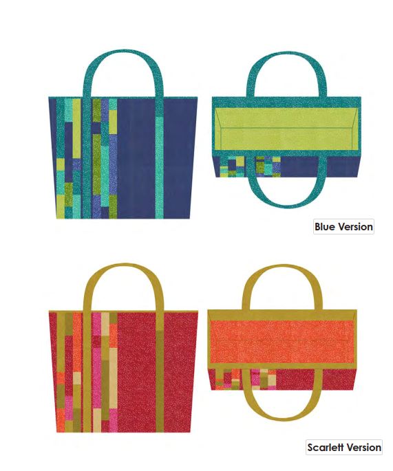 Colorblock Tote Pattern By Robin Pickens For Moda - Min. Of 3