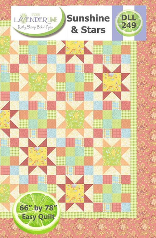 Sunshine And Stars Pattern By Lavender Lime For Moda - Minimum Of 3