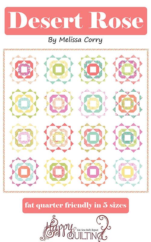 Desert Rose Pattern By Happy Quilting For Moda - Minimum Of 3