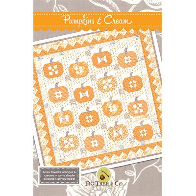 Pumpkins & Cream Pattern By Fig Tree & Co. - Min. Of 3