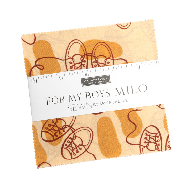 For My Boys Milo Charm Packs By Moda - Packs Of 12