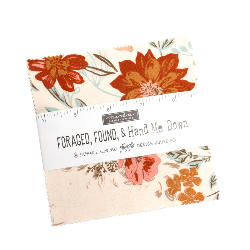 Foraged Found And Hand Me Down Charm Packs By Moda - Packs Of 12