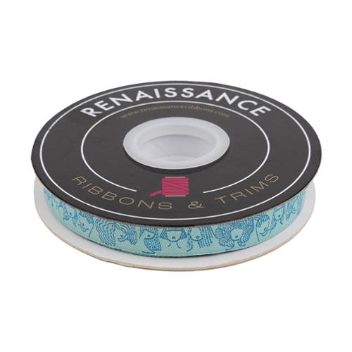 Ribbon  Ladies 5/8" 13.7 Mtr Sp 16mm Col 1 By Rashida Coleman-Hale For Moda - Light Blue