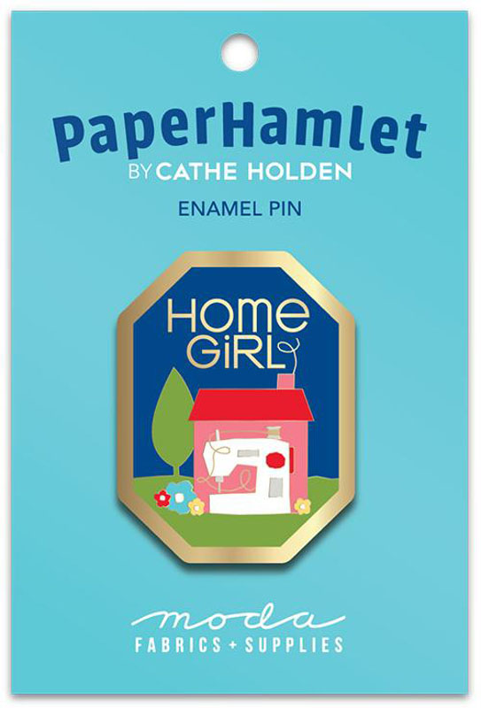 Home Girl Enamel Pin By Cathe Holden For Moda - Multiple Of 3