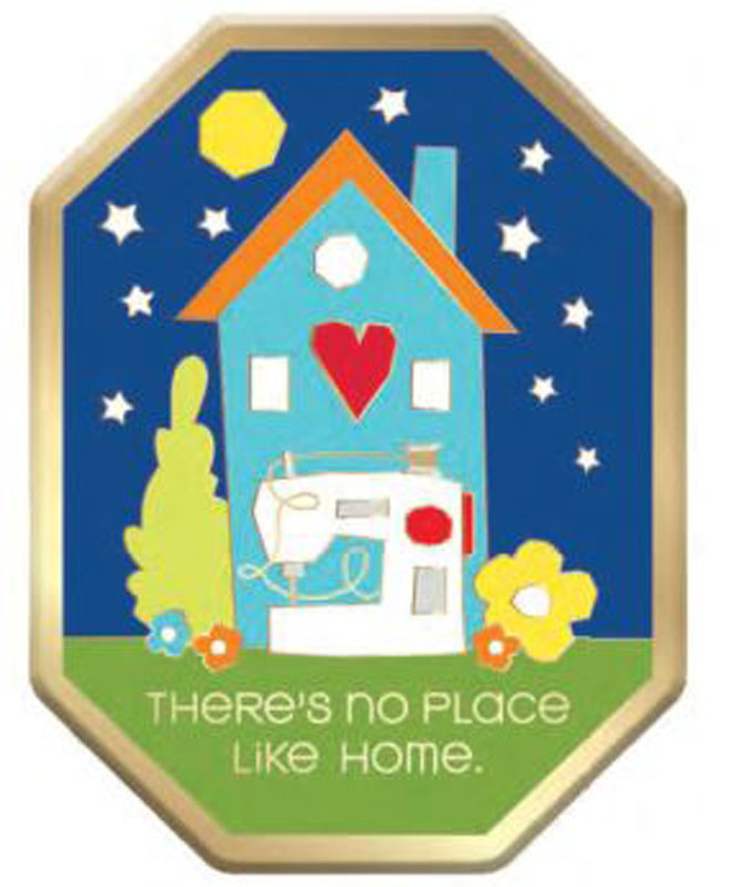 Iron On Patch No Place Like By Cathe Holden For Moda - Multiple Of 6