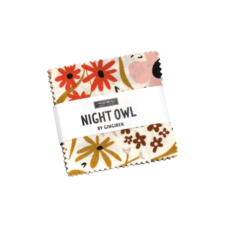 Night Owl Mini Charm Packs By Moda - Packs Of 24