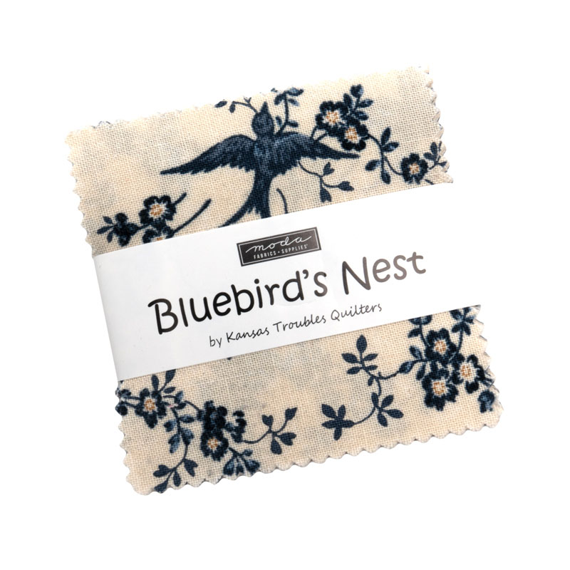 Bluebirds Nest Mini Charm Packs By Moda - Packs Of 24