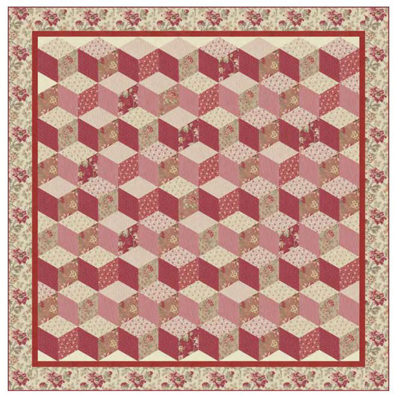 Le Jardin Rouge Pattern By French General For Moda - Min. Of 3