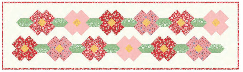 Sweet Blooms Table Runner Pattern By Branch & Blume For Moda - Minimum Of 3