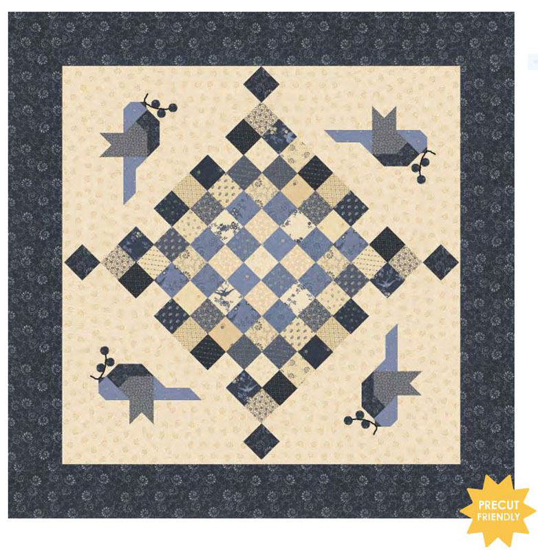 Bluedird Quartet Pattern By Kansas Troubles Quilters For Moda - Minimum Of 3