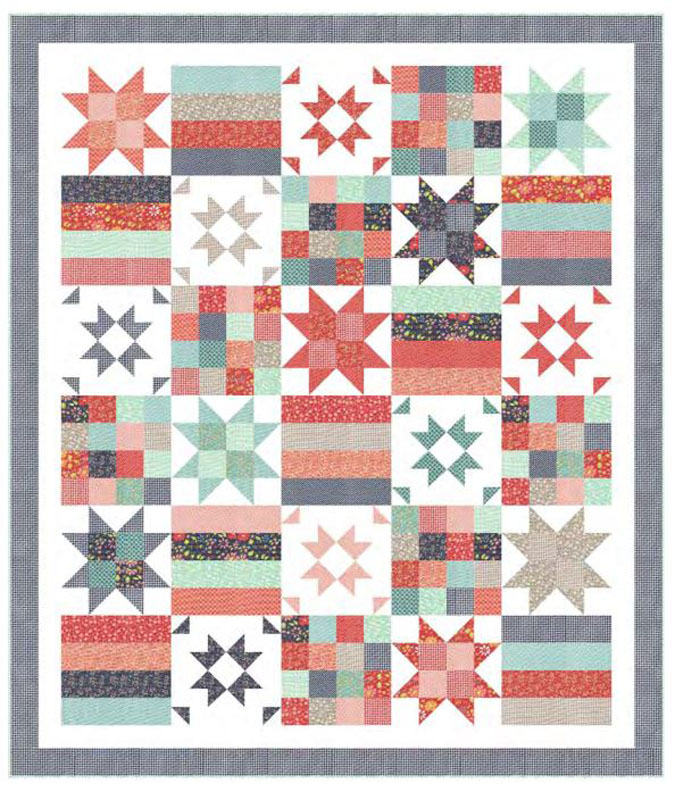 All American Remix Pattern By Chelsi Stratton Designs For Moda - Min. Of 3