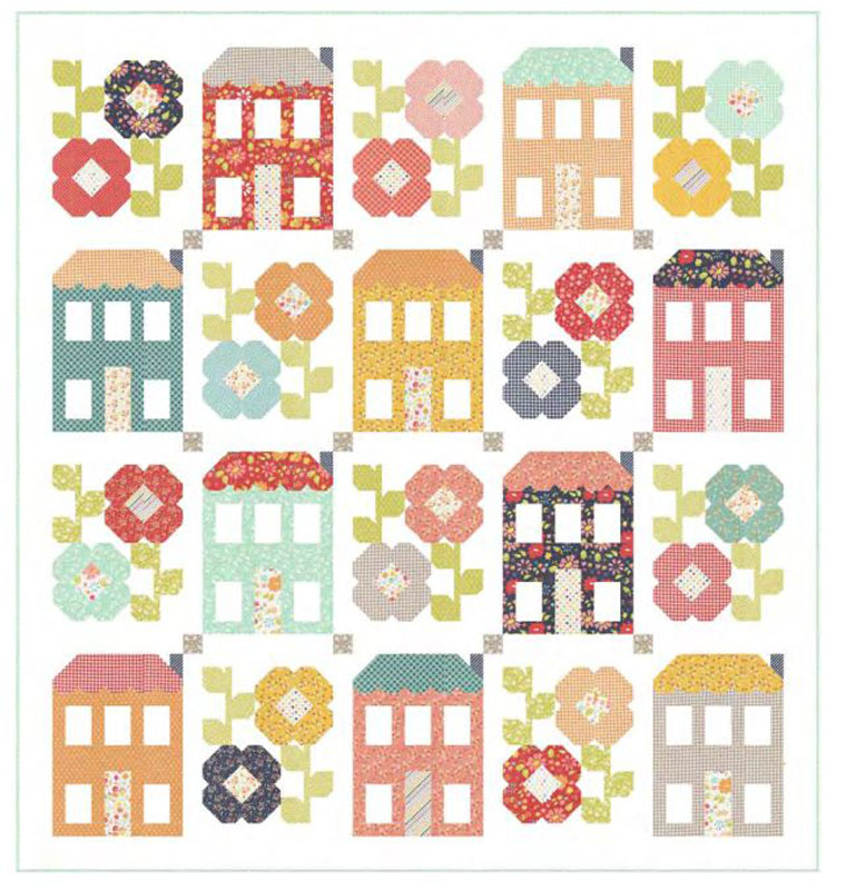 Spring Town Pattern By Chelsi Stratton Designs For Moda - Min. Of 3