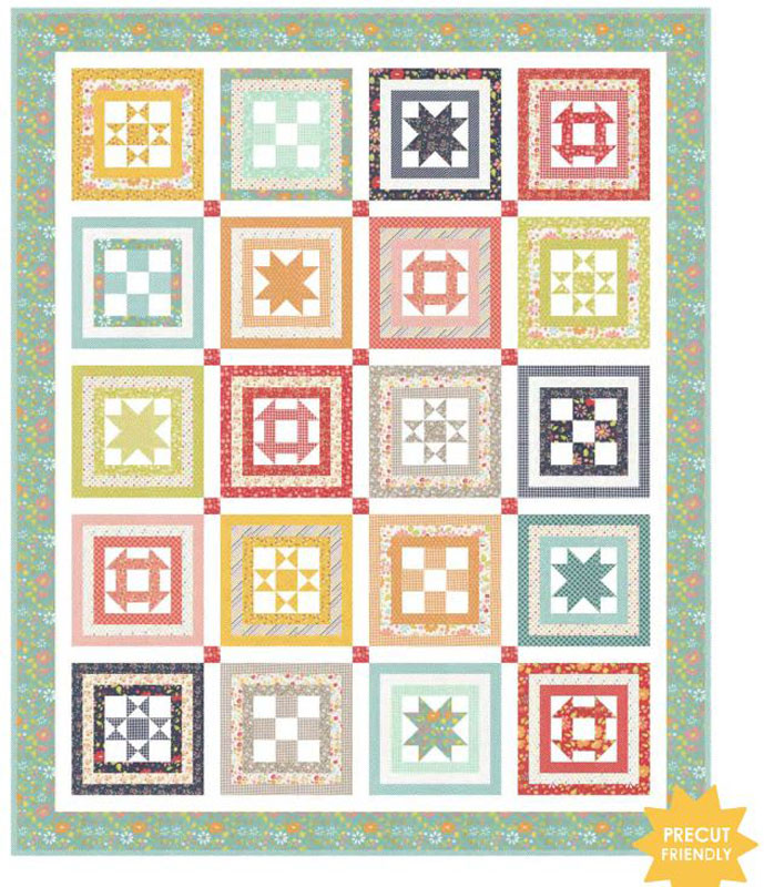 Block Party Pattern By Quilting Life Designs For Moda - Min. Of 3