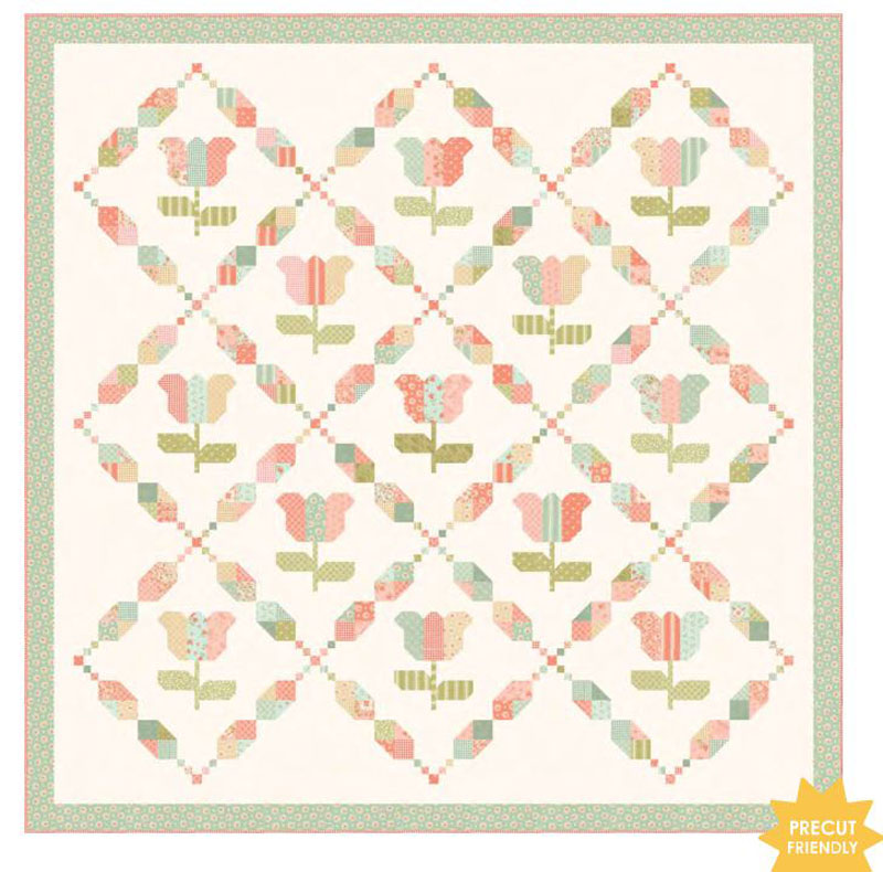 Tulip Delight Pattern By My Sew Quilty Life For Moda - Minimum Of 3