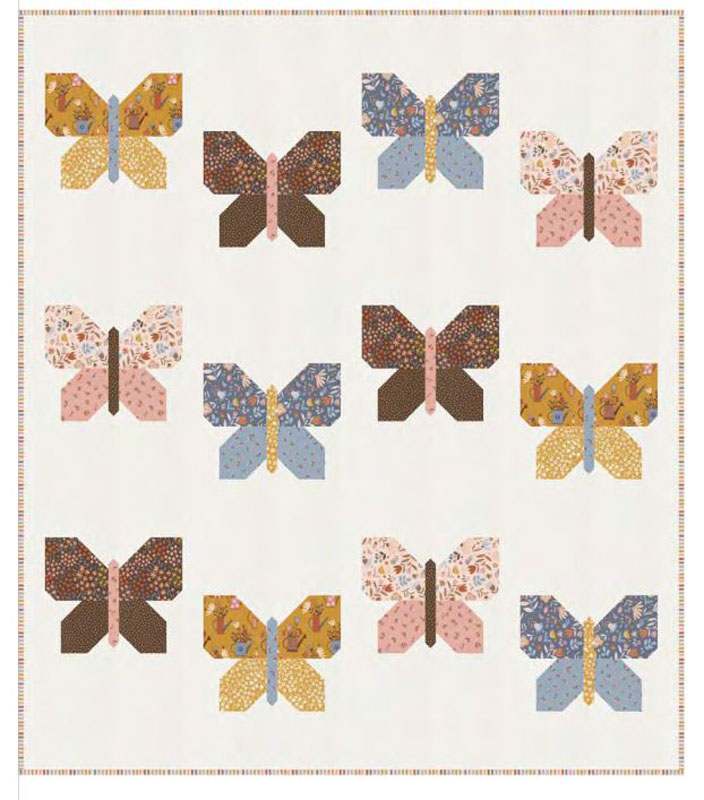 Butterfly Dance Pattren By Coach House Designs For Moda - Minimum Of 3