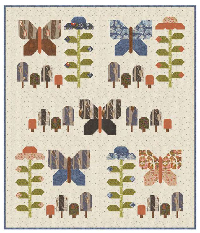 Forest Garden Pattren By Coach House Designs For Moda - Minimum Of 3