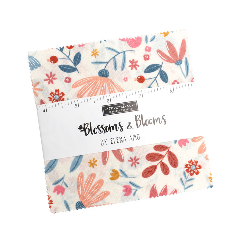 Blossoms And Blooms Charm Packs By Moda - Packs Of 12