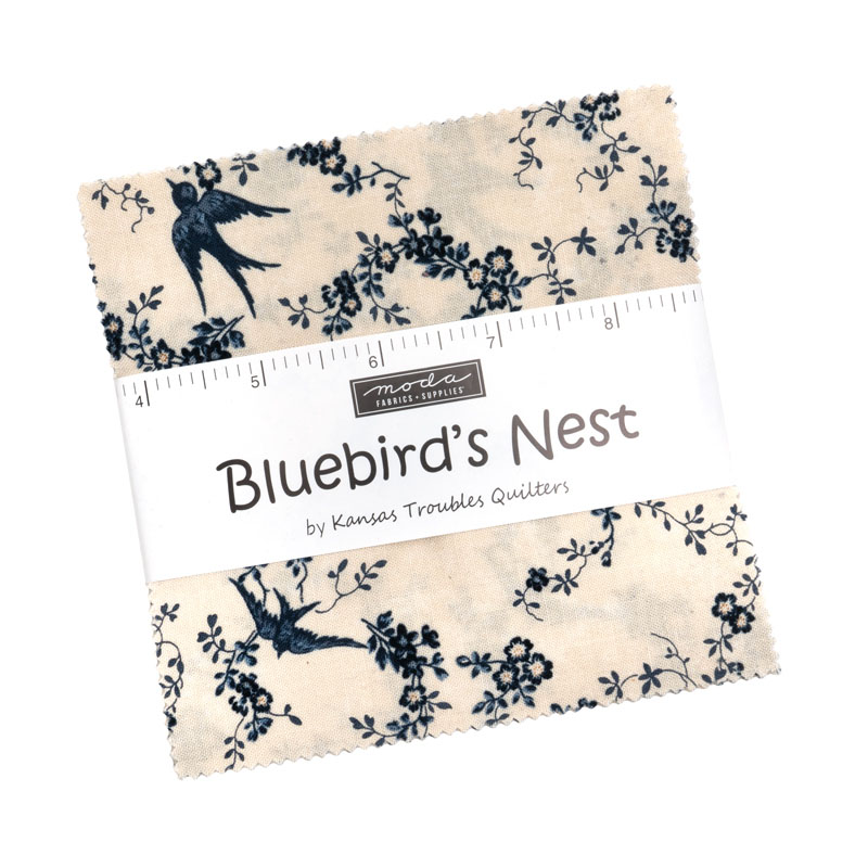 Bluebirds Nest Charm Packs By Moda - Packs Of 12