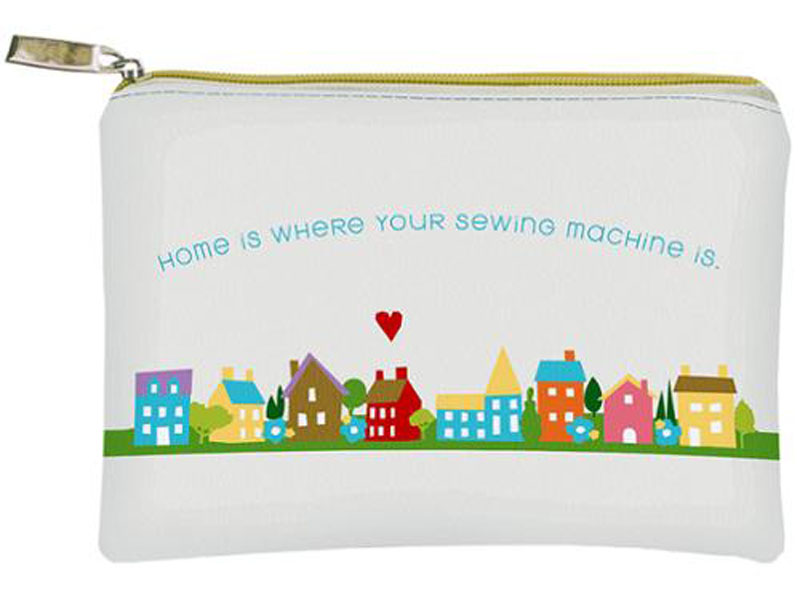 Glam Bag Home Is Where 8" X 5.5" By Cathe Holden For Moda - Multiple Of 6