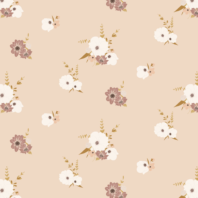 Enchanted Blossoms By Cotton + Steel Fabrics For Rjr Fabric - In Full Bloom - Shabby Chic Fabric