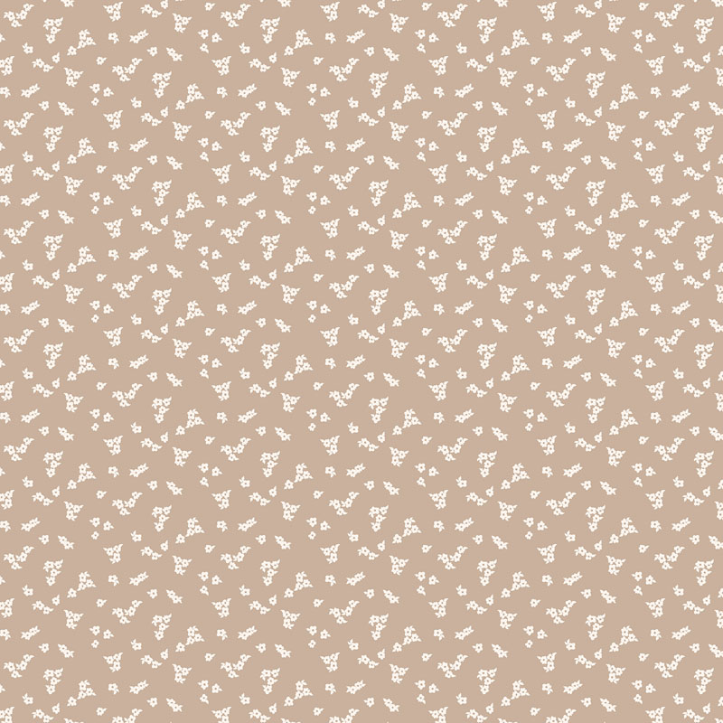 Enchanted Blossoms By Cotton + Steel Fabrics For Rjr Fabric - Petite Floral - Warm Taupe Fabric