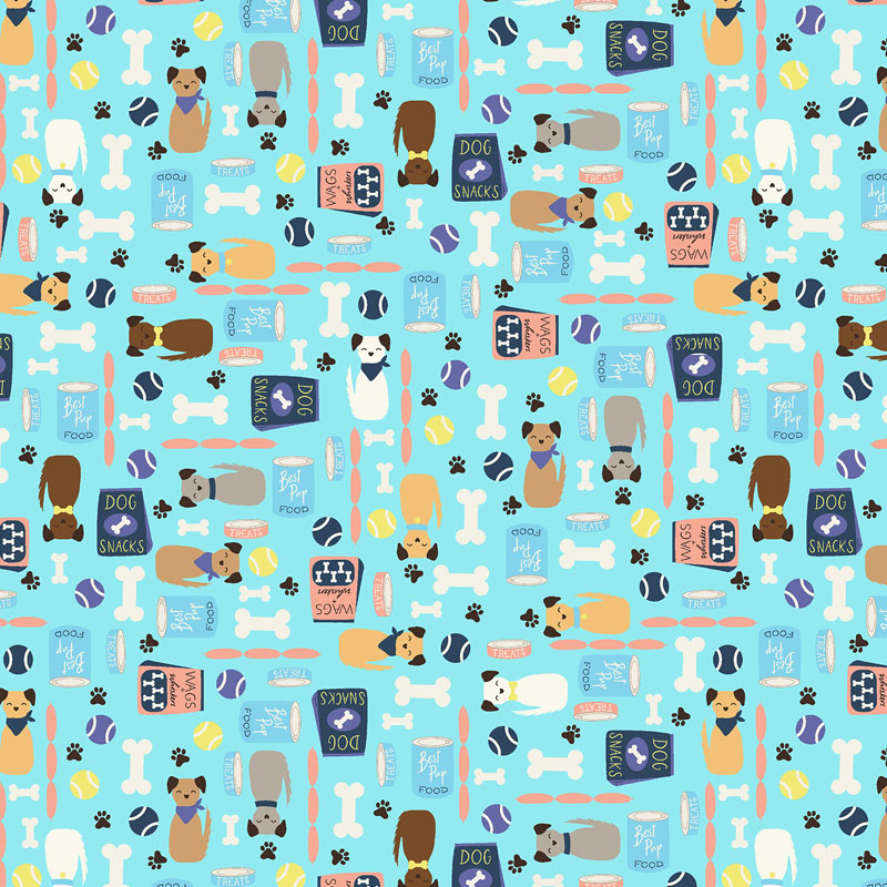Woof You By Cotton + Steel Fabrics For Rjr Fabrics - Pawfectly Pampered