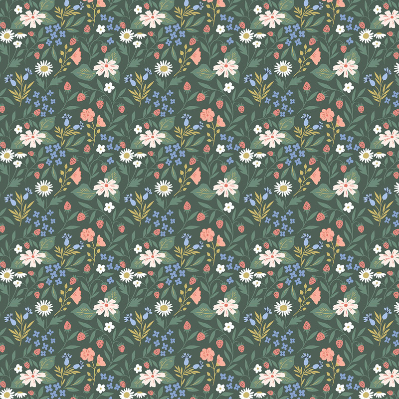 Fairyberry Grove By Cotton + Steel Fabrics For Rjr Fabrics - Earth Fabric