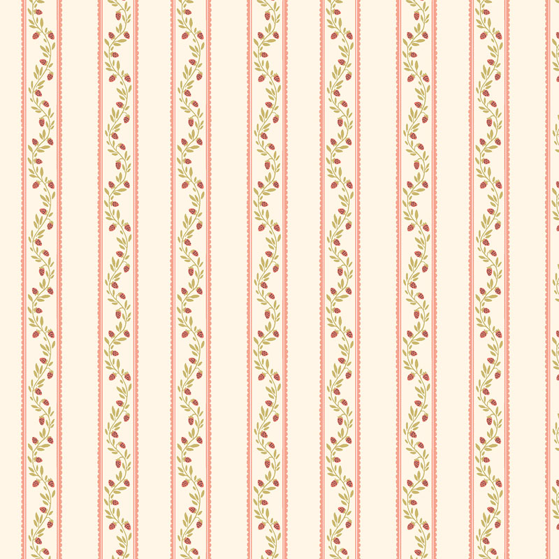 Fairyberry Grove By Cotton + Steel Fabrics For Rjr Fabrics - Strawberry Lane Fabric