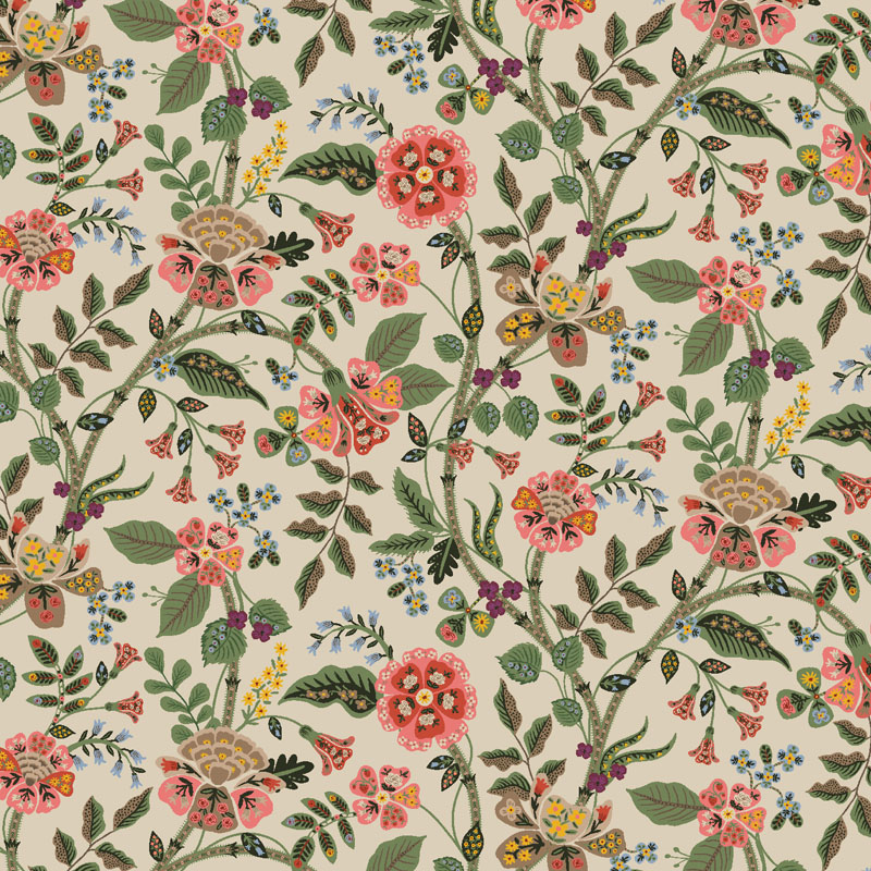 Gracie By Rifle Paper Co. For Cotton + Steel Fabrics - Linen Fabric
