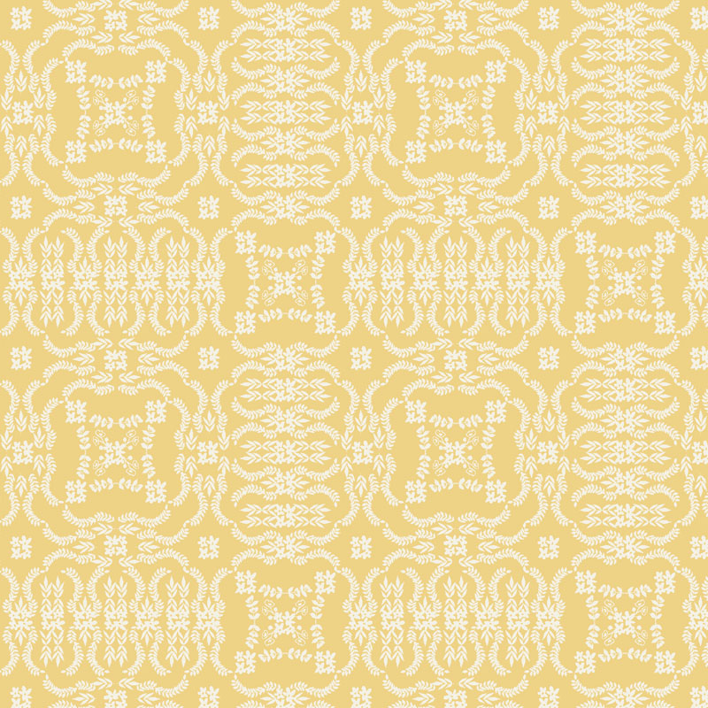 Gracie By Rifle Paper Co. For Cotton + Steel Fabricss - Heritage - Butter Fabric
