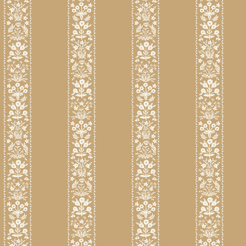Gracie By Rifle Paper Co. For Cotton + Steel Fabrics - Estee Stripe - Ochre Fabric