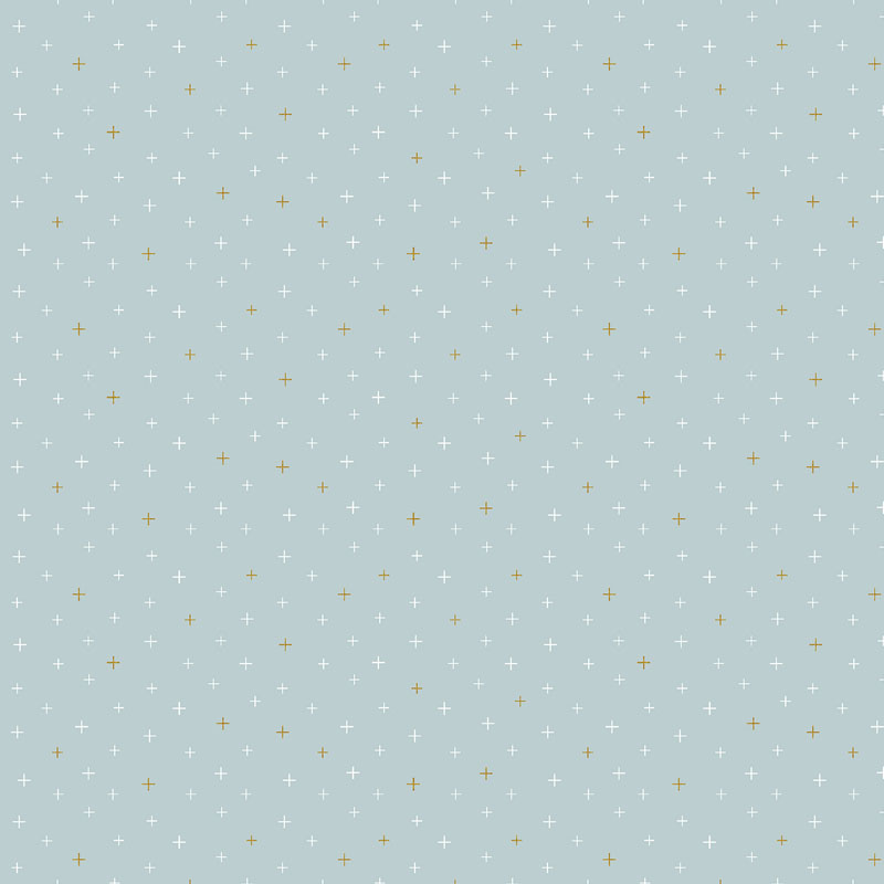 Cotton + Steel Basics - Be Positive By Cotton + Steel Fabrics  - Look Up Metallic Fabric