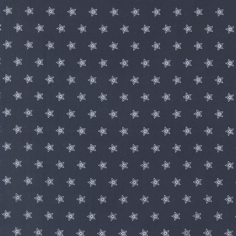 American Gatherings Iii 108" Quilt Back By Primitive Gatheringsfor Moda For Moda - Navy