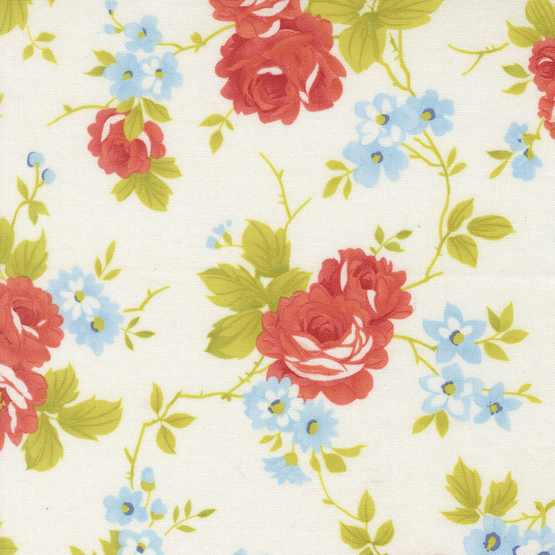 Rosie 108" Quilt Back By Fig Tree & Co. For Moda - Whipped Cream