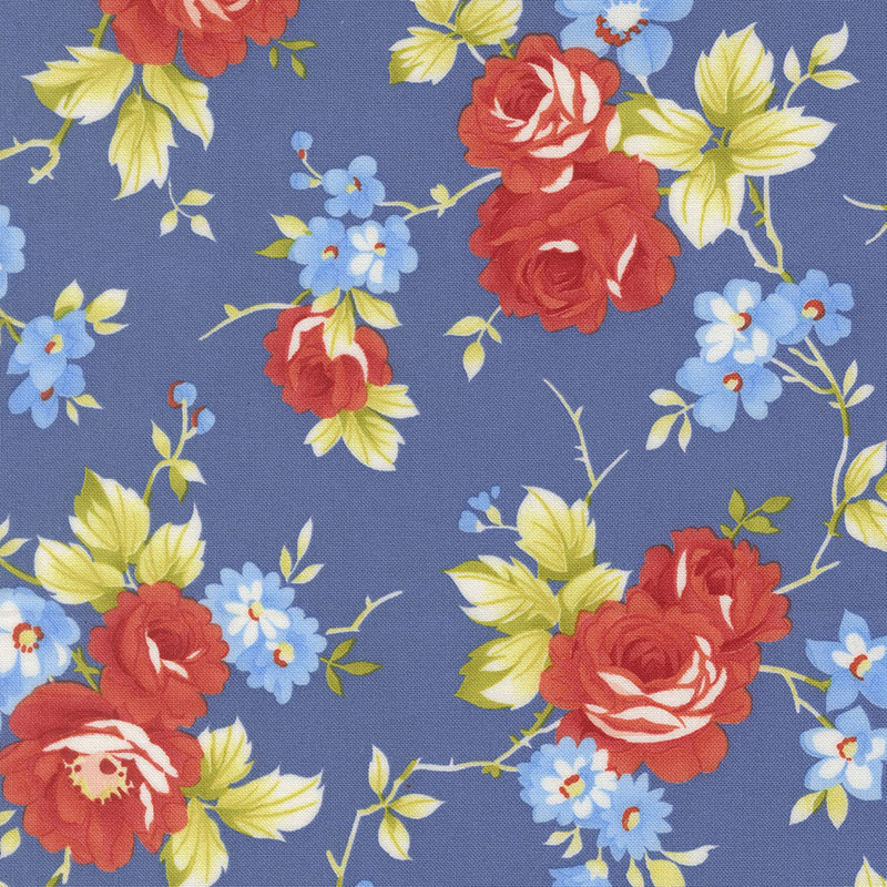 Rosie 108" Quilt Back By Fig Tree & Co. For Moda For Moda - Denim Jeans