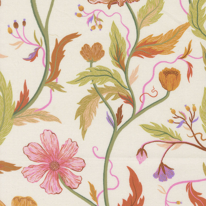 Floral Fondant By Linn Warme For Moda - Cloud