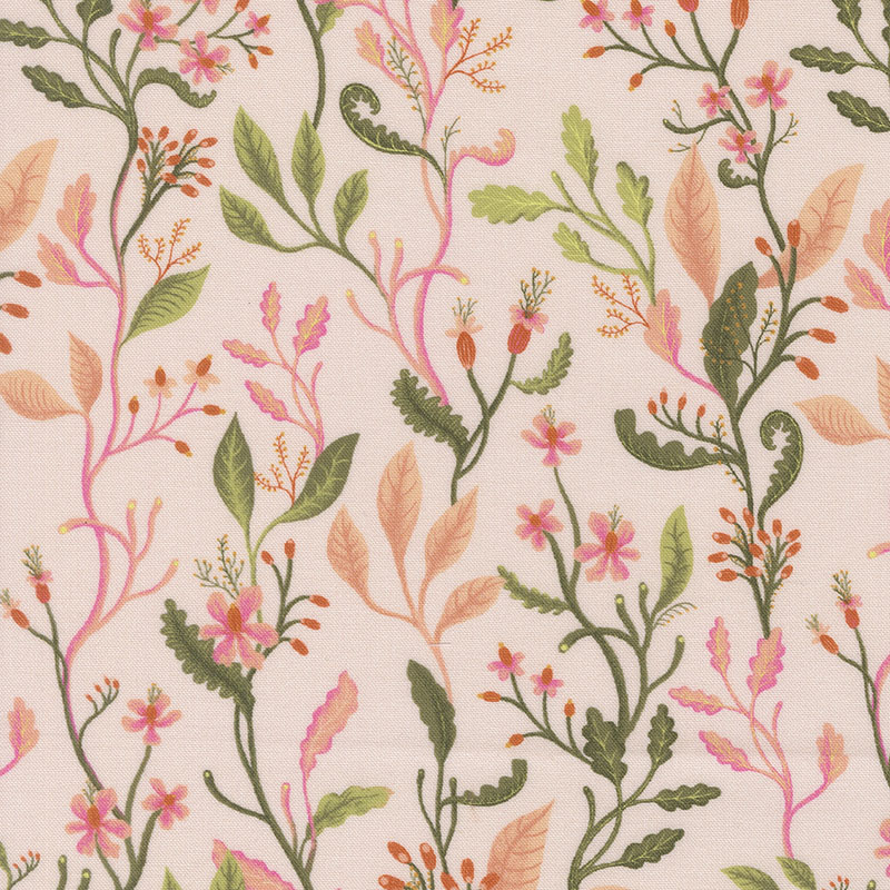 Floral Fondant By Linn Warme For Moda - Blush