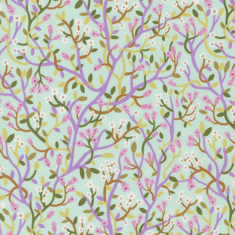 Floral Fondant By Linn Warme For Moda - Sky