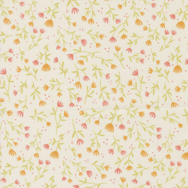 Floral Fondant By Linn Warme For Moda - Cloud