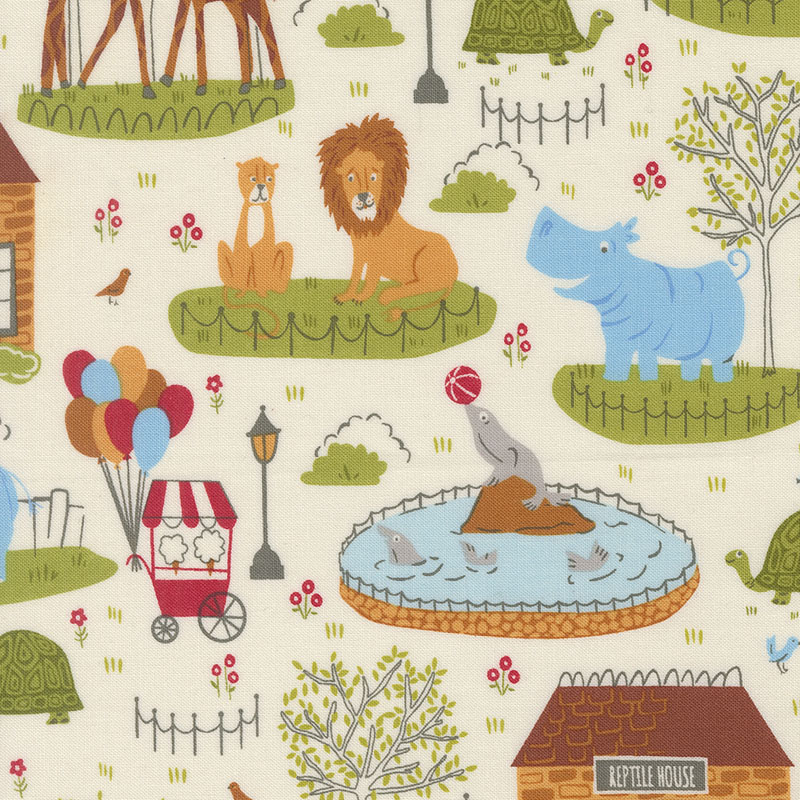 Animal Park Fun By Stacy Iest Hsu For Moda - Dove