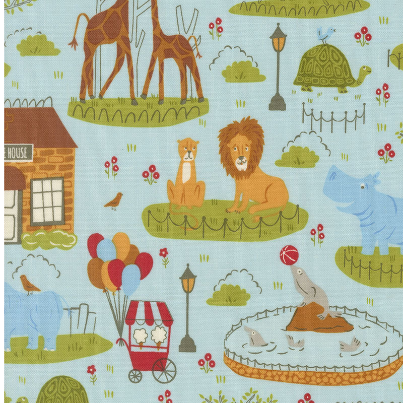 Animal Park Fun By Stacy Iest Hsu For Moda - Water