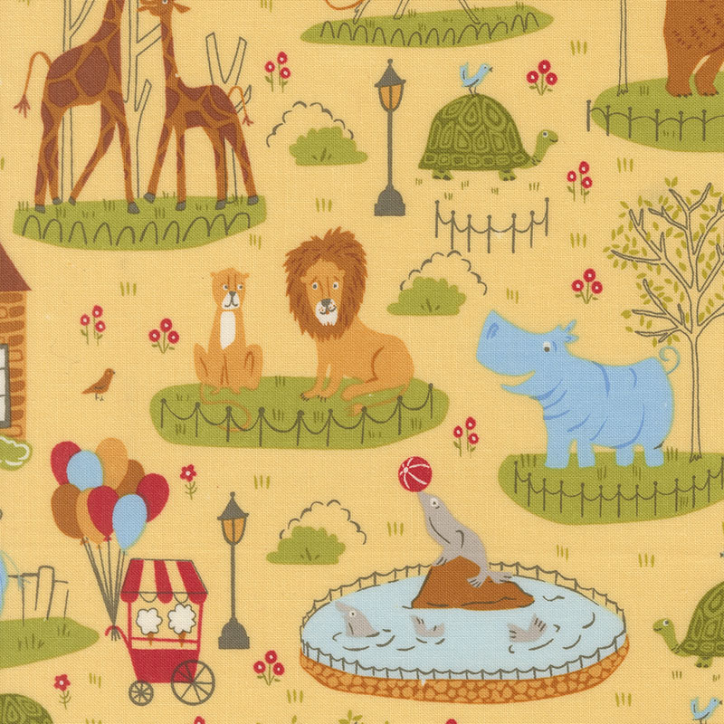 Animal Park Fun By Stacy Iest Hsu For Moda - Banana